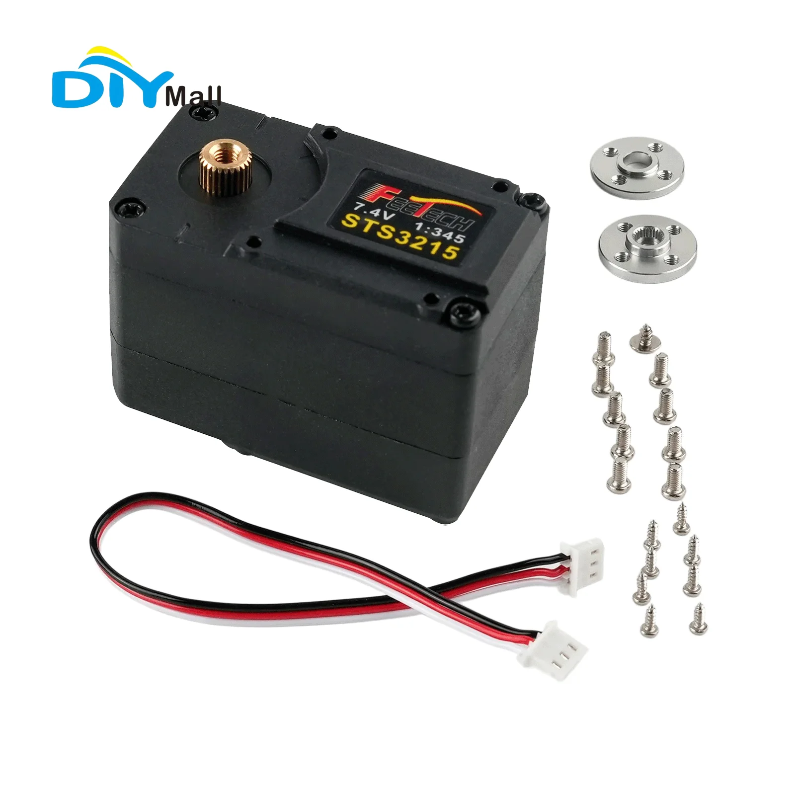 Feetech STS3215 19kg TTL Serial Bus Smart Servo 360 Degree Dual Axis Digital Motor 7.4V for Robotic Arm