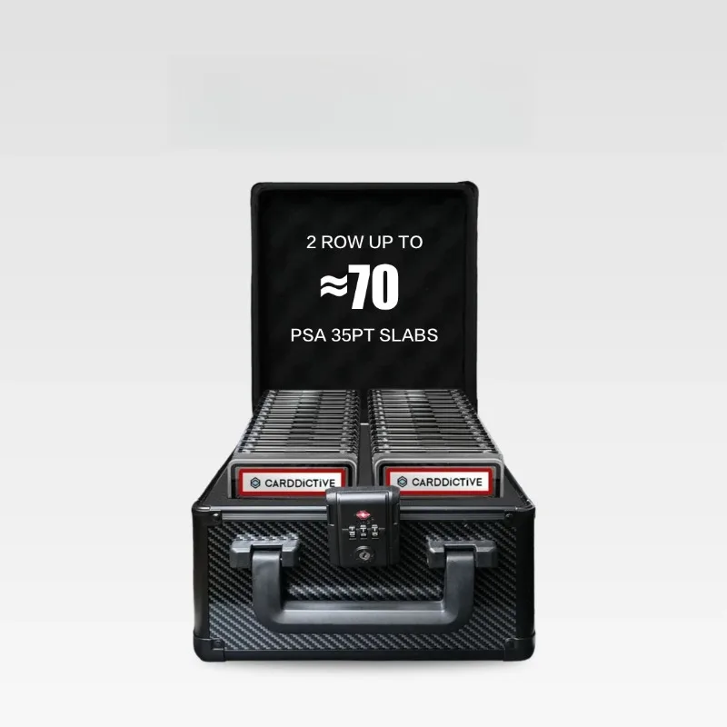 Card Storage for PSA BGS CCG Rating Kaka Brick Protection Storage Box Carbon Fiber Black Collection Box