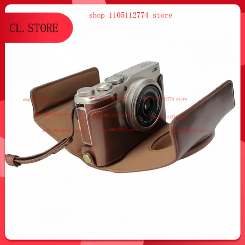 

Camera bag. Leather protective cover is fall-proof. For Fujifilm XF10