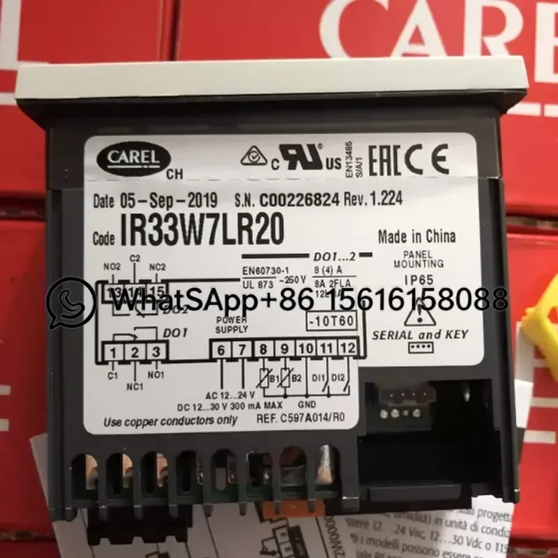Italy Carle AC Refrigeration Controller IR33W7LR20 IR32W00000 IR32WOOOO Digital Temperature Control Thermostat HVAC Cooling