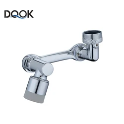 ABS Universal 1080 °Swivel Robotic Arm Swivel Extension Faucet Aerator Kitchen Sink Faucet Extender 2Water Flow Mode