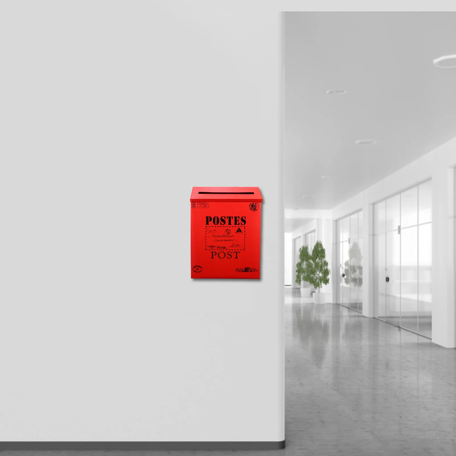 

1pc Vintage Tin Letter Box Large Capacity Outdoor Mailbox For Home Decor Newspaper Case Ornament Photo Prop Storage Decorative