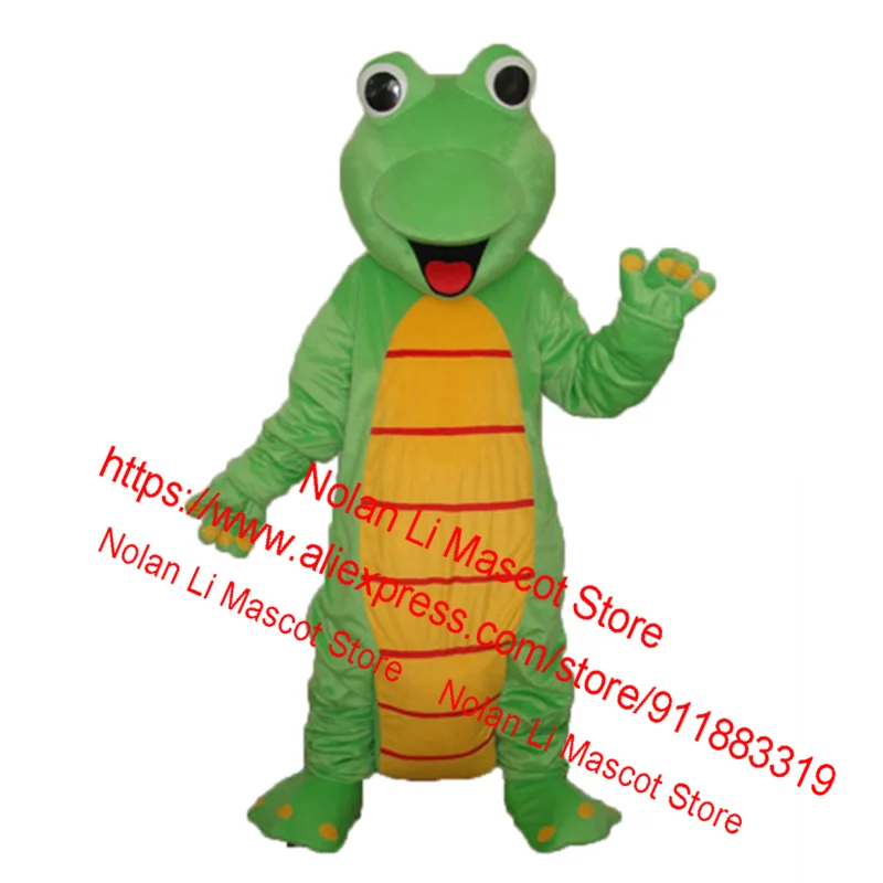 Fashion Design Happy Lizard Dinosaur Mascot Costume Adult Birthday Party Dress Halloween Cosplay Cartoon Set Gift 627