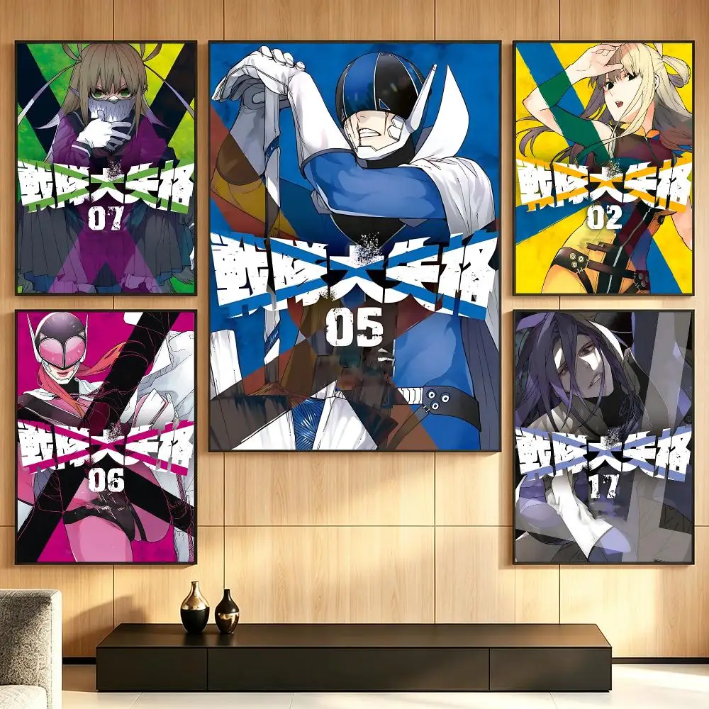 anime Go! Go! Loser Ranger! Poster Poster HD Printing Cozy Warm Style Home Decor Suitable for Living Room Bedroom Gift