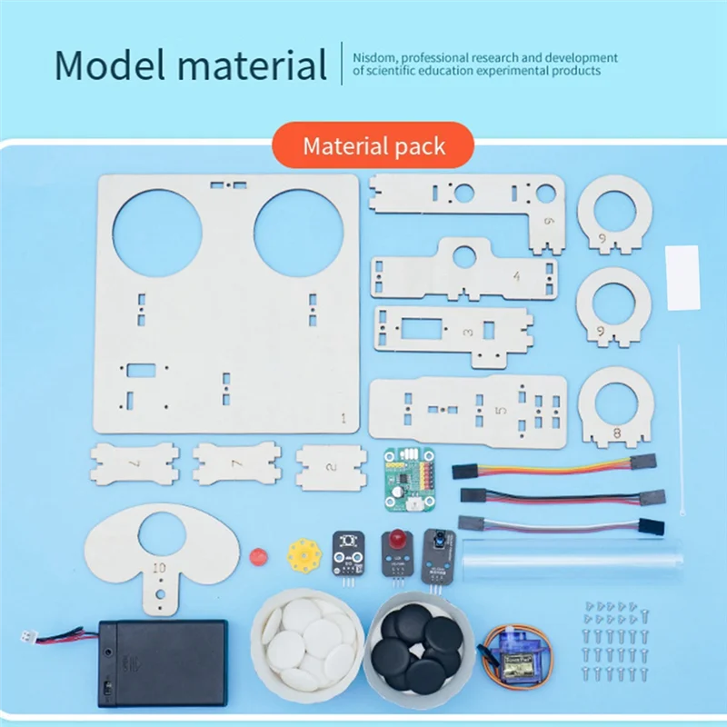 A60F-1Set Intelligent Go Sorter DIY Science Experimental Kit Youth STEAM Education Handicraft Model Wooden Technologia Science T