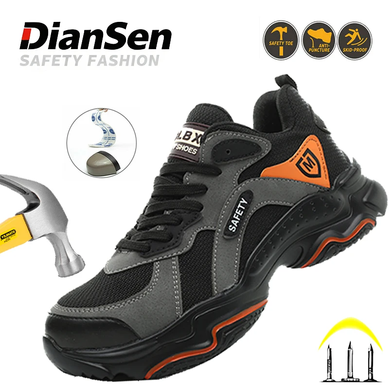 

Breathable Labor Protection Shoes Safety Shoes Odor Proof Protective Shoes Indestructible Shoes Construction Work Shoes