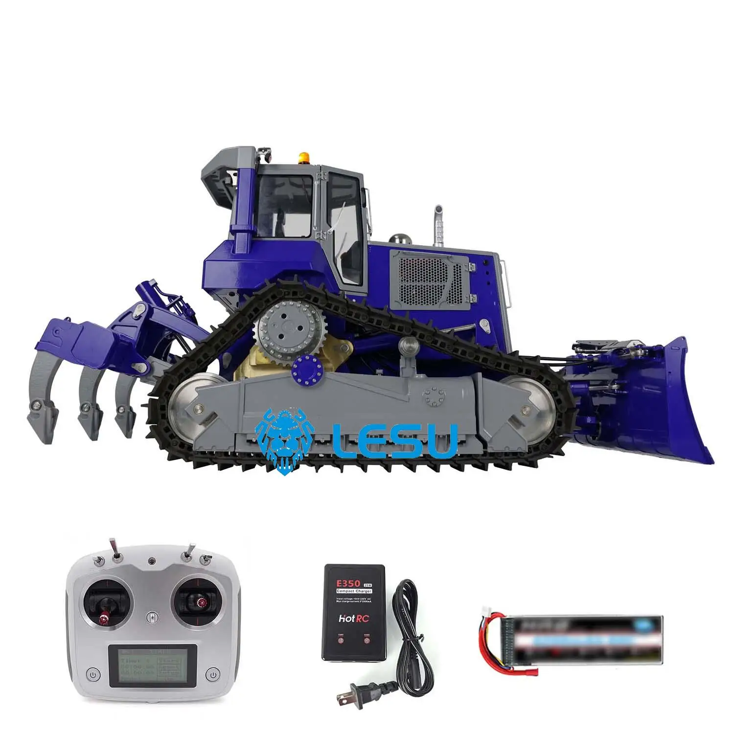 LESU 1/14 RC Crawler Dozer Hydraulic Machine Model RC Bulldozer Aoue DT60 RTR Radio Pump Light ESC THZH1341