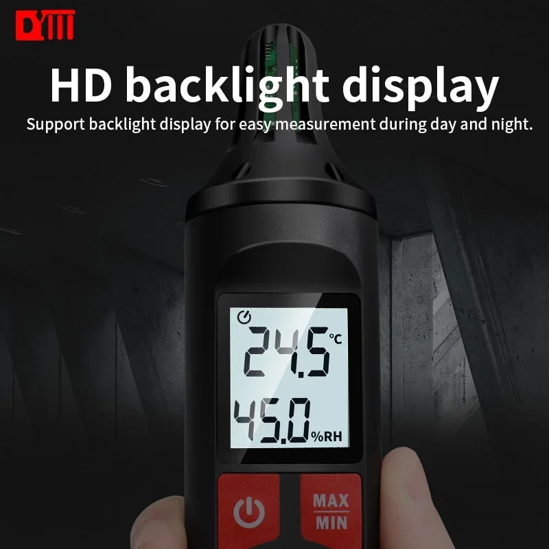 

DY33 Digital Temperature Humidity Meter Accurate Thermometer Hygrometer Home Environment Monitor with MAX MIN Mode