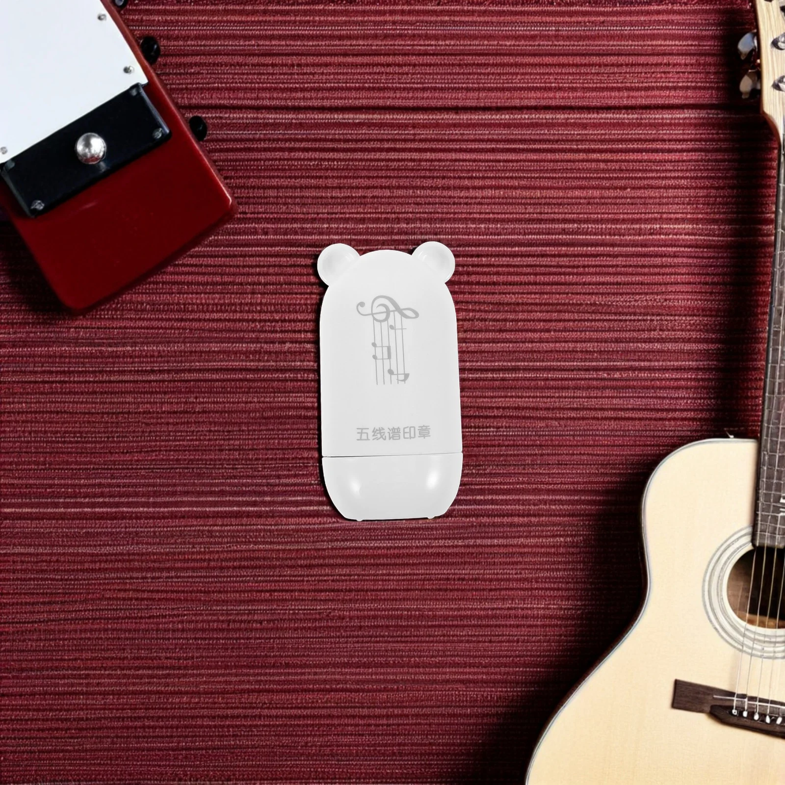 

Music Staff Stamp: Self-Inking Five-Lines Rolling Stamp For Classroom Practice Guitar Chord Seal Handwriting Lines Roller