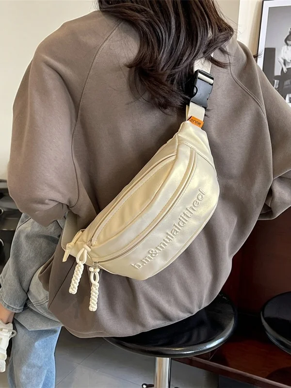 2026-new-fashionable-crossbody-waist-bag-women's-cycling-sport-chest-bag-stylish-versatile-ladies-frontal-bag-trendy-accessory