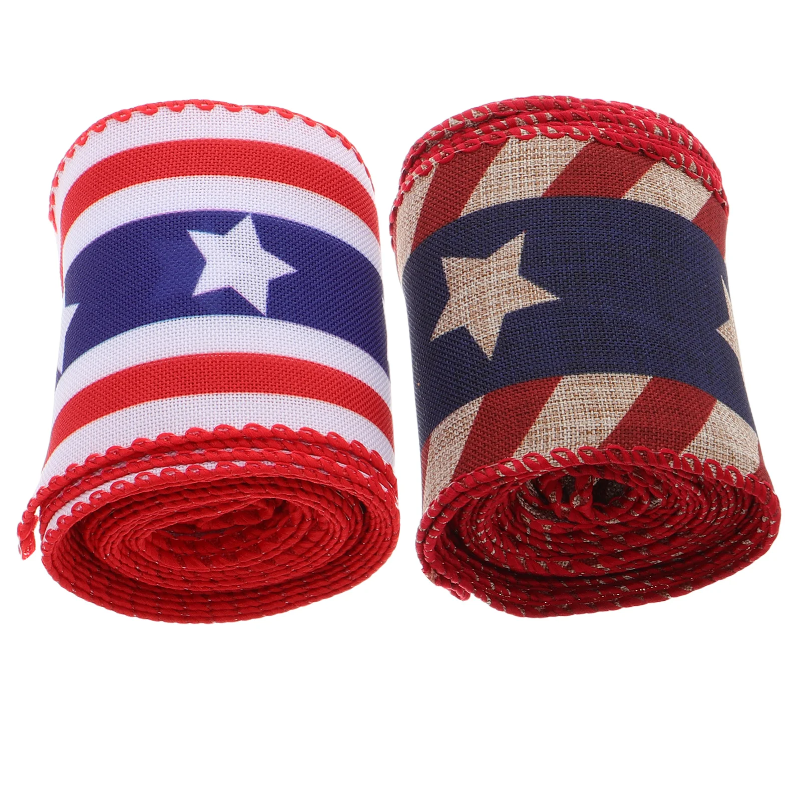

2 Rolls Decorative Belt Patriotic DIY Crafts Independence Day Party Supplies Sturdy