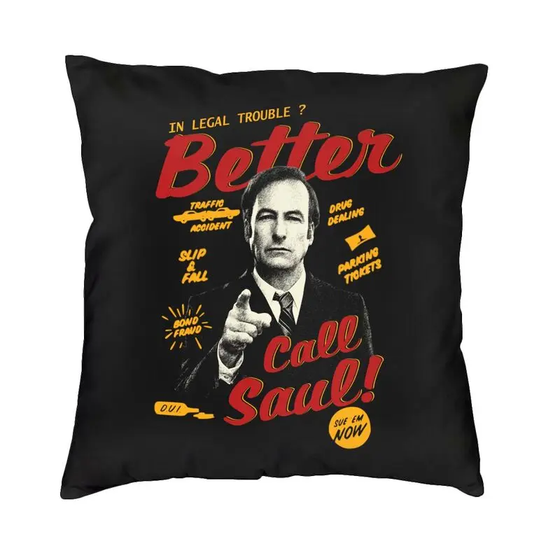 Better Call Saul Cushion Covers Sofa Home Decorative Saul Goodman Square Throw Pillow Case 40x40