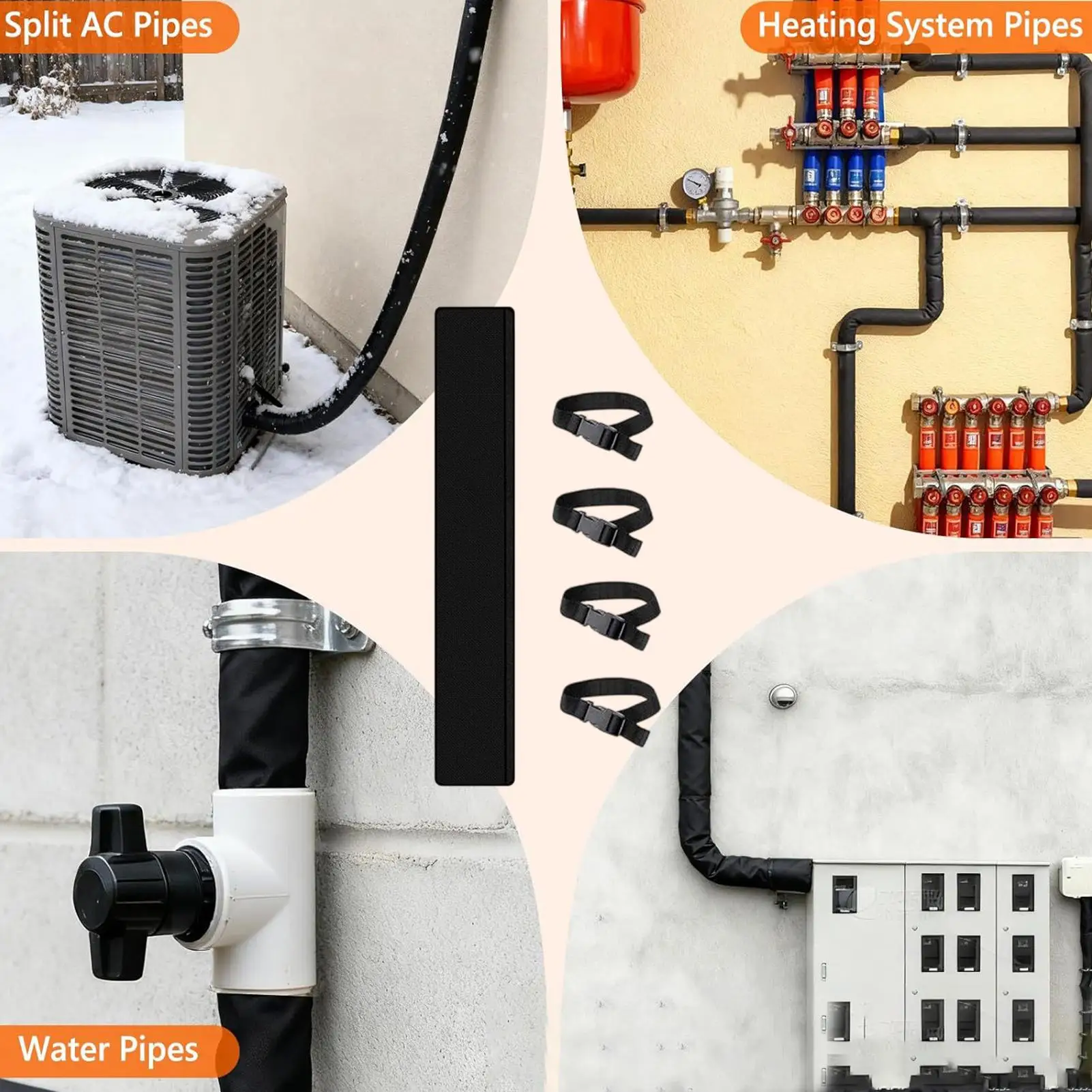 

Термоизоляционная обмотка для шлангов кондиционеров: пылезащитная, эффективная, регулируемая, для дома, общежития, офиса