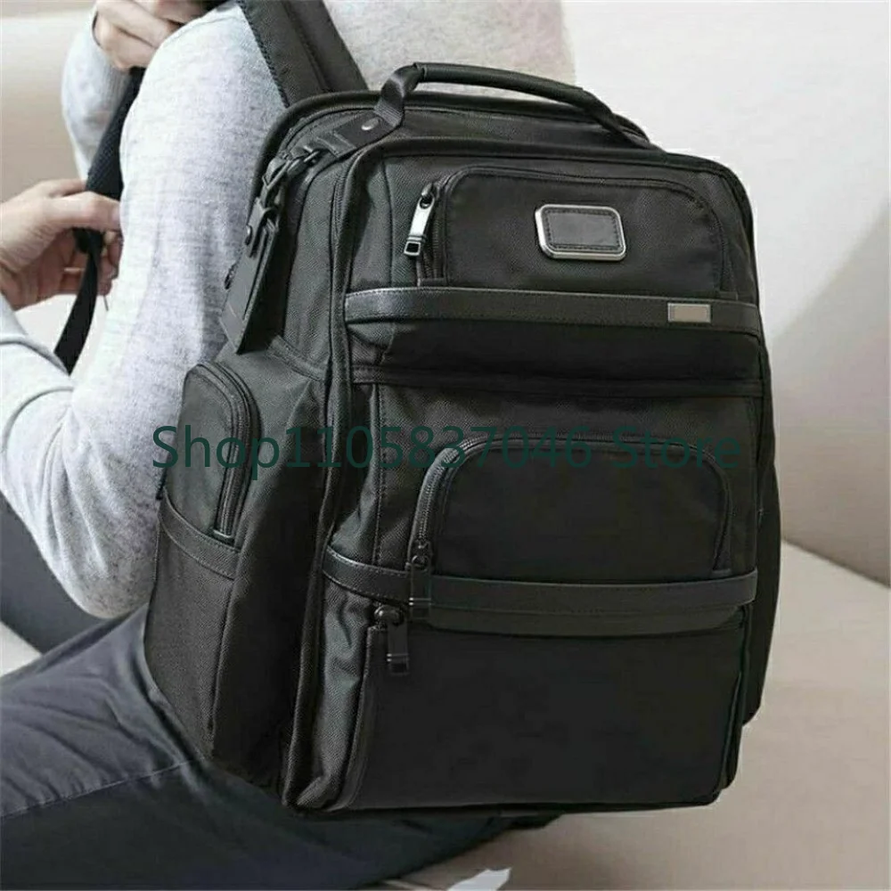 Men's ballistic nylon backpack, business commuting outdoor tool, large capacity computer bag