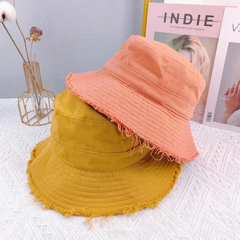 Fashion Female Bucket Hat for Women Luxury Designer Brand Bob Female Summer Beach Mushroom Basin Caps with Logo Bob Wholesale