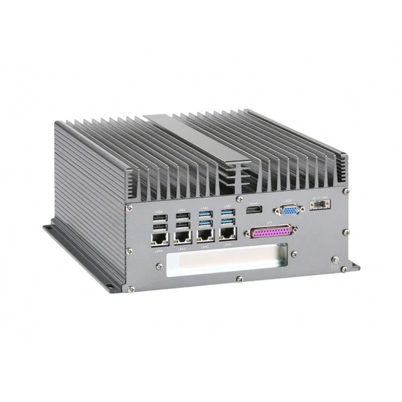 

Fanless Industrial PC, Core i7 6700HQ (6M Cache, up to 3.50 Ghz), 6 or 10*COM, 10*USB, 4*GLAN, 1*PCI Expansion Slot