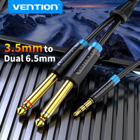 Vention 3.5mm to Dual 6.5mm Adapter Jack Audio Cable Double 6.35mm Male 1/4\