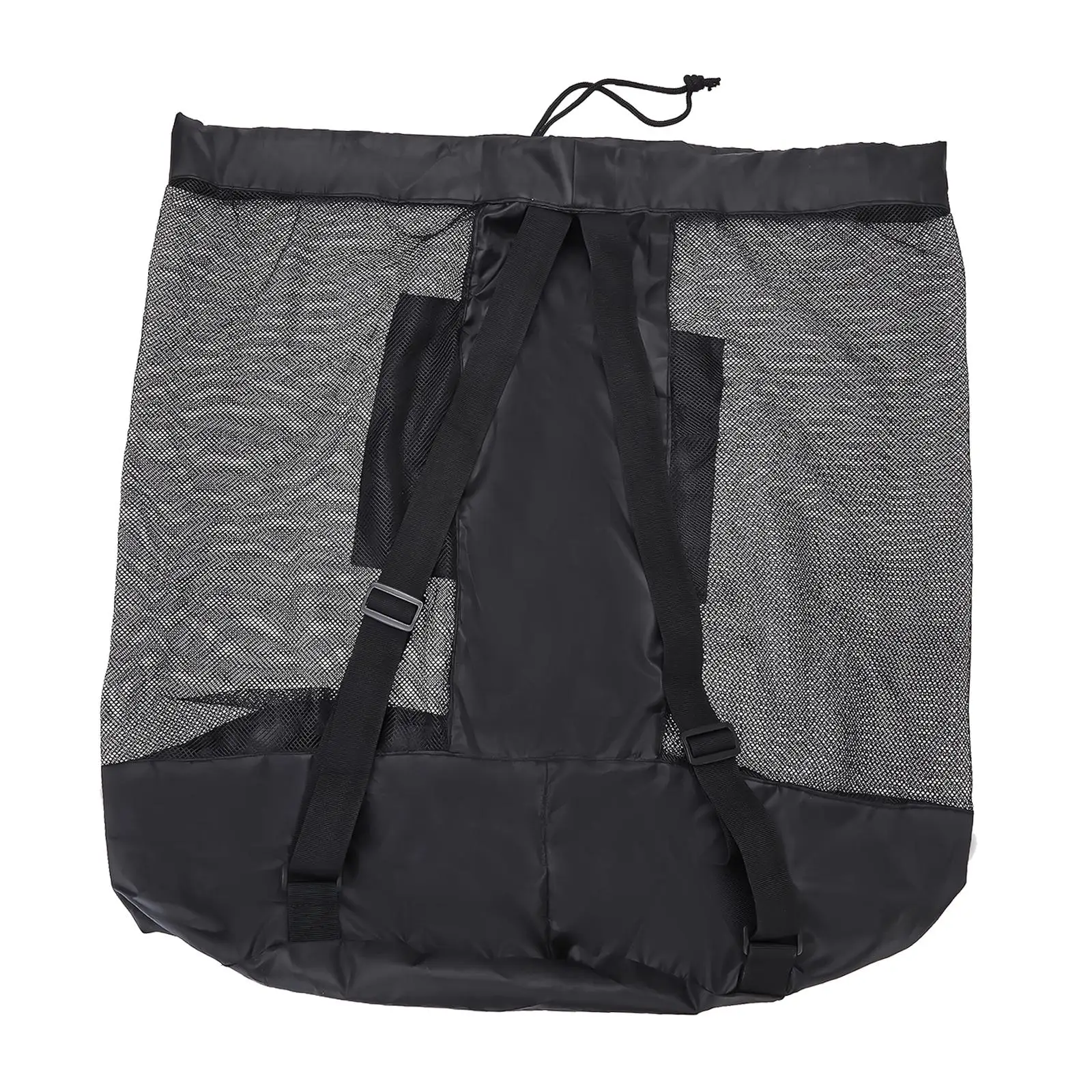 

Soccer Mesh Ball Bag Drawstring Bags Net Bag Heavy Duty with Front Pocket Carrying Bag for Baseball Softball Gym Beach Practice