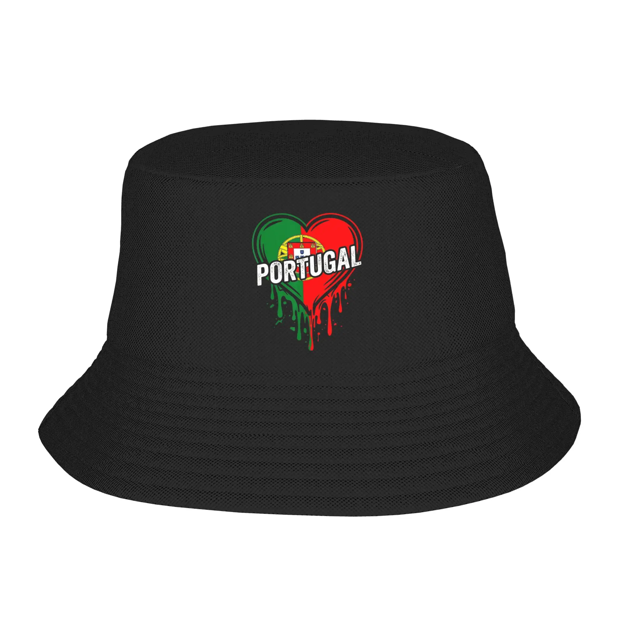 Summer Bob Hat Portugal Flag Portuguese for Men Women Fisherman Cap Bucket Hats Outdoor Fishing Cap