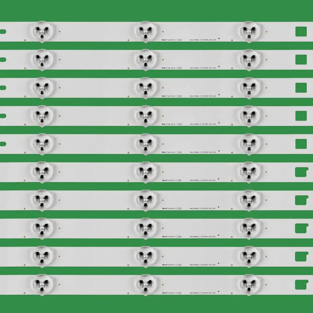 (ชุดใหม่) 10 ชิ้น (5 * A,5 * B) 6 LEDs 448 มม. LED Backlight บาร์สําหรับทีวี Innotek 46 นิ้ว NDSOEM B ประเภท REV0.1
