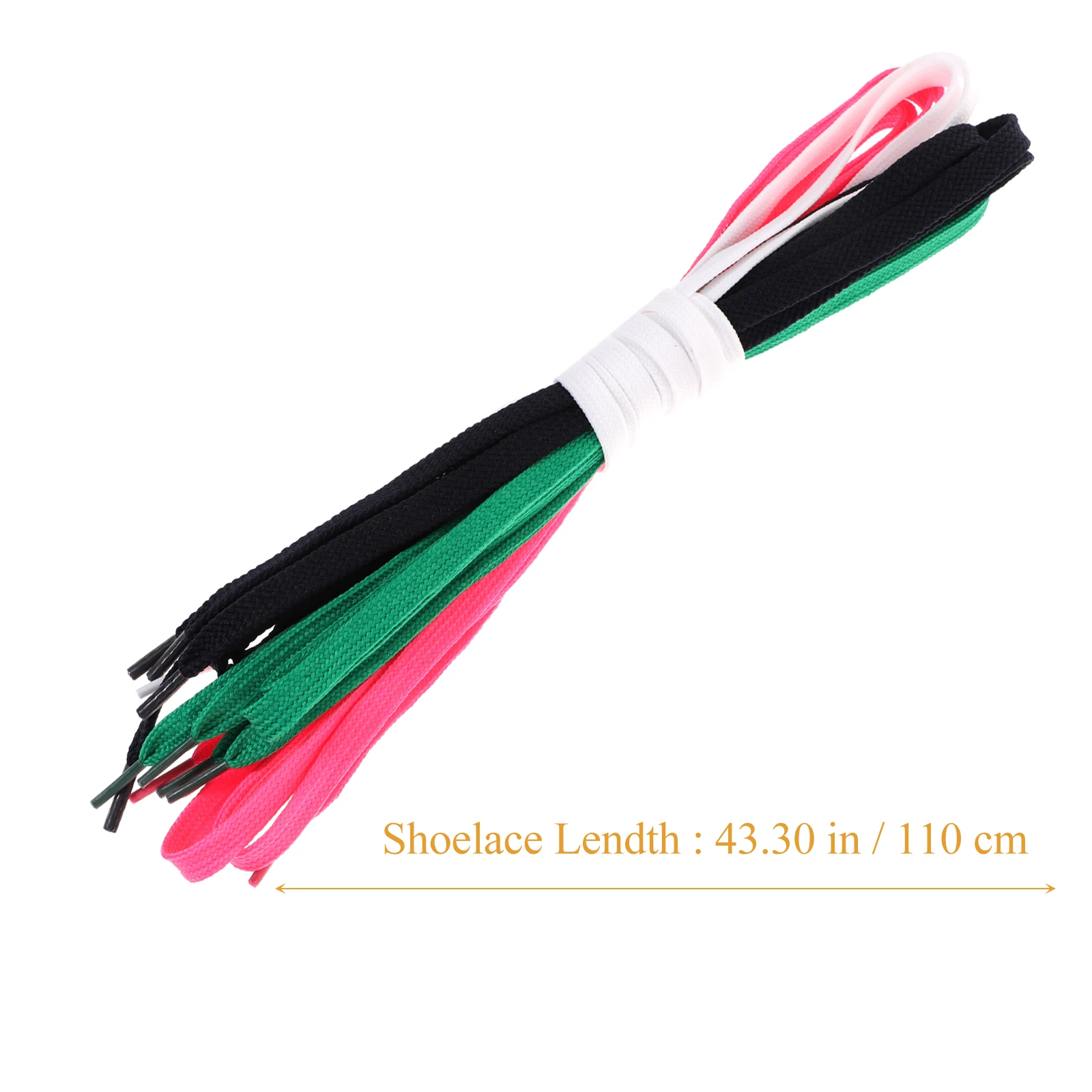 

12 Pairs Durable Polyester Nylon Flat Shoelaces Assorted Colors For Casual Athletic Shoes Sneakers Boots Skates