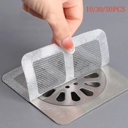 Disposable Shower Drain Hair Catcher Mesh Shower Drain Covers Floor Sink Strainer Filter Hair Stopper For Bathroom Kitchen