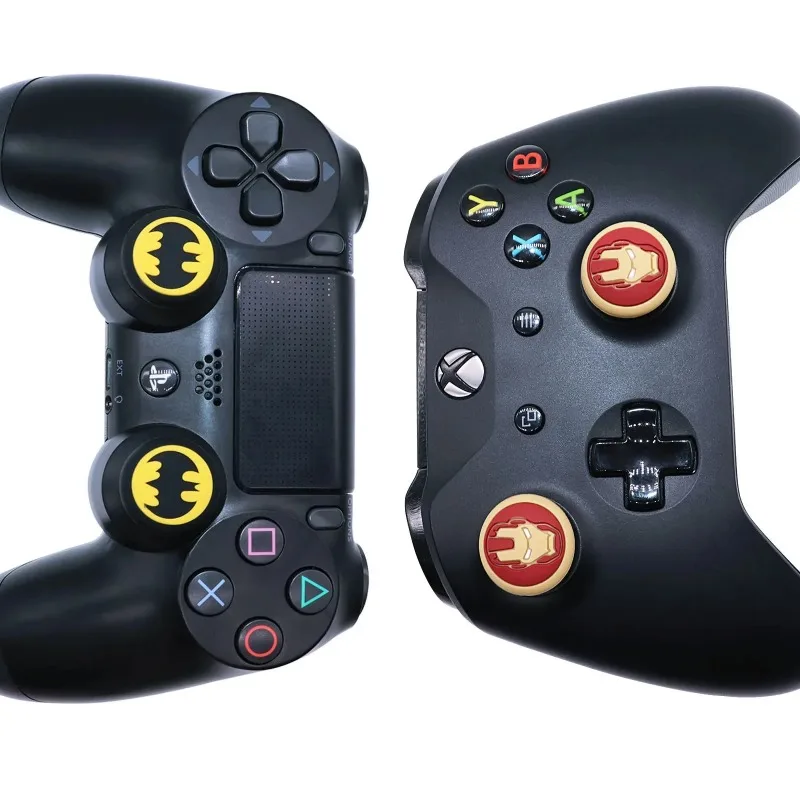 1 par de tapas de agarre para pulgar para PS4, PS5, Playstation Spiderman 5, Xbox Series XS, accesorios para controlador de Joystick de juego