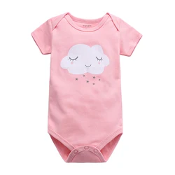 wholesale Newborn Bodysuit Baby Clothes Cotton Body Baby Short Sleeve Underwear Infant Boys Girls Clothing Baby's Sets