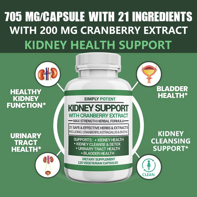 Kidney Support Supplements, Kidney Cleanse Detox & Repair Formulas, Bladder & Urinary Tract Health