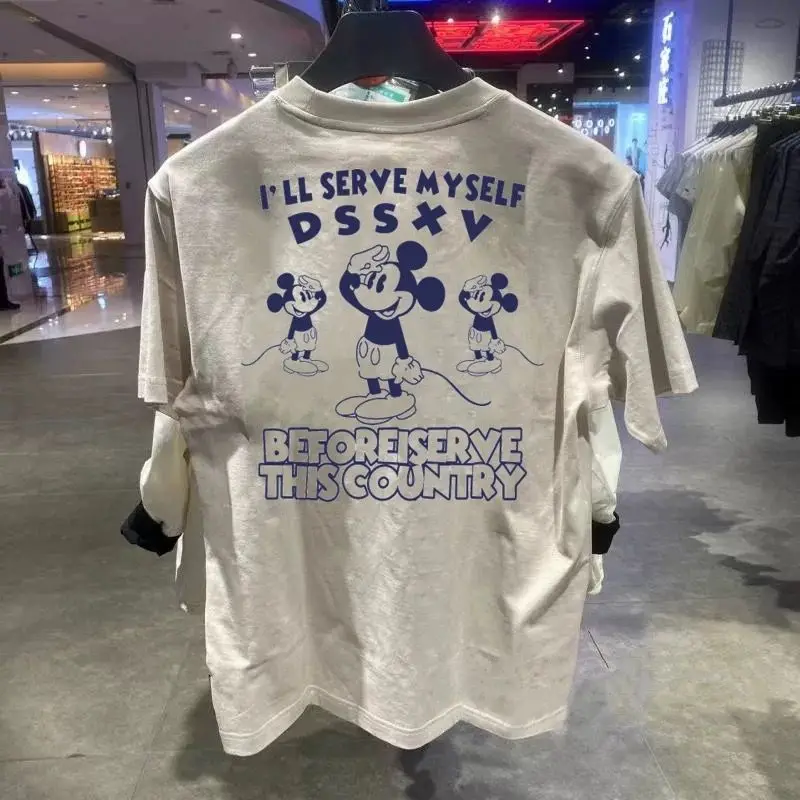 

Новинка 2024 года, модная модная футболка из чистого хлопка для отдыха в стиле ретро, уличный студенческий стиль, Y2K, Harajuku, сексуальный стиль