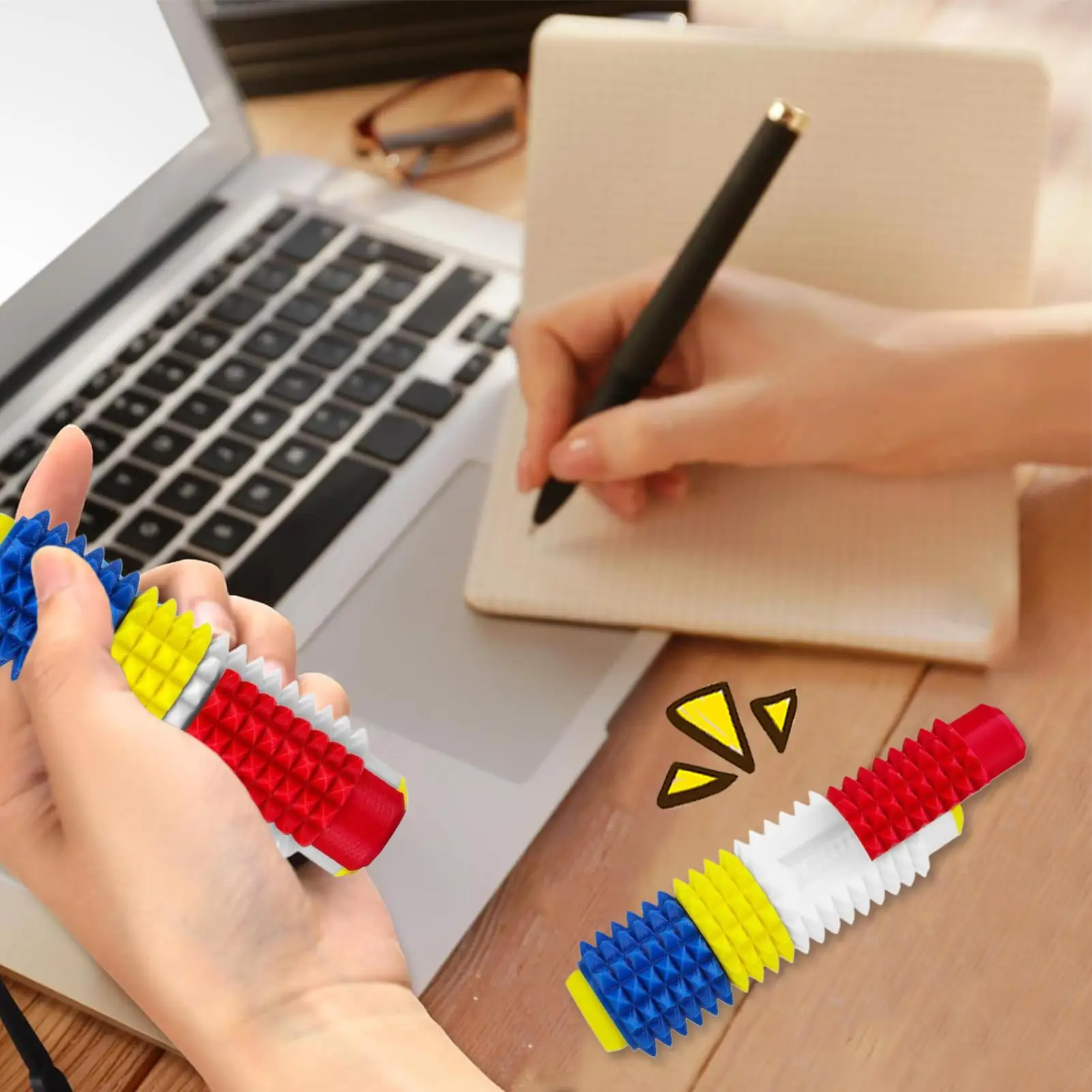 ألعاب فيدجيت مع زر نقر ودوّارة لتخفيف التوتر، سلسلة مفاتيح شائكة، ألعاب فيدجيت للبالغين للسفر والعمل والدراسة والمنزل والأصدقاء