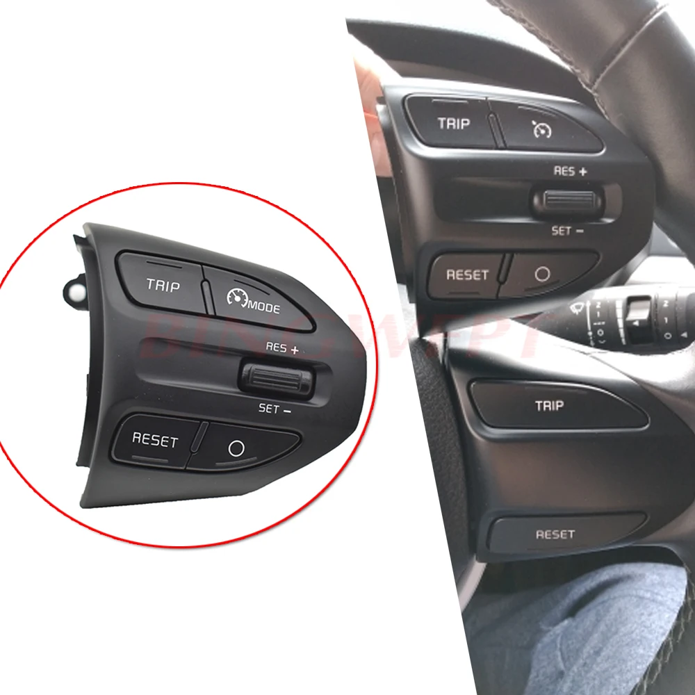 Kia K2 rio用ステアリングホイールボタン,2016,2017,2018x2019,ピカスト2020,4つのボタン,Bluetoothセット,クルーズコントロール,ボリューム