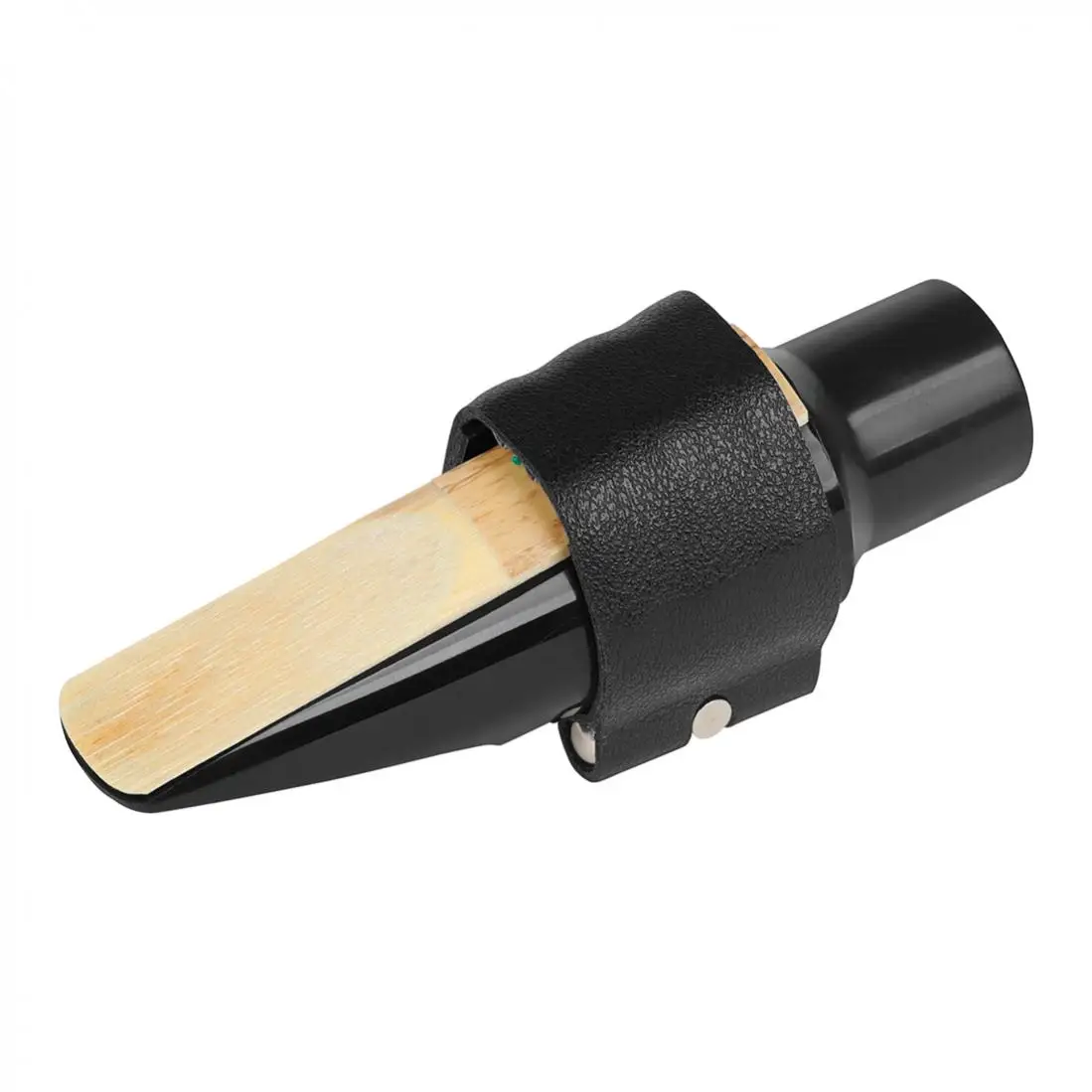 Tenor ABS Saxophone Mouthpiece with Leather Ligature Reeds Cushions and Cap Cover, Sax Mouthpiece Kits