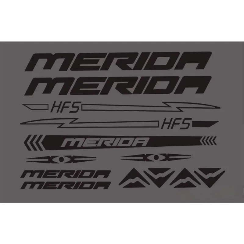 1 conjunto "pacote de adesivos com logotipo de Merida impressionante, adequado para personalizar armários escolares, bolsas de viagem e equipamentos de ciclismo personalizados"