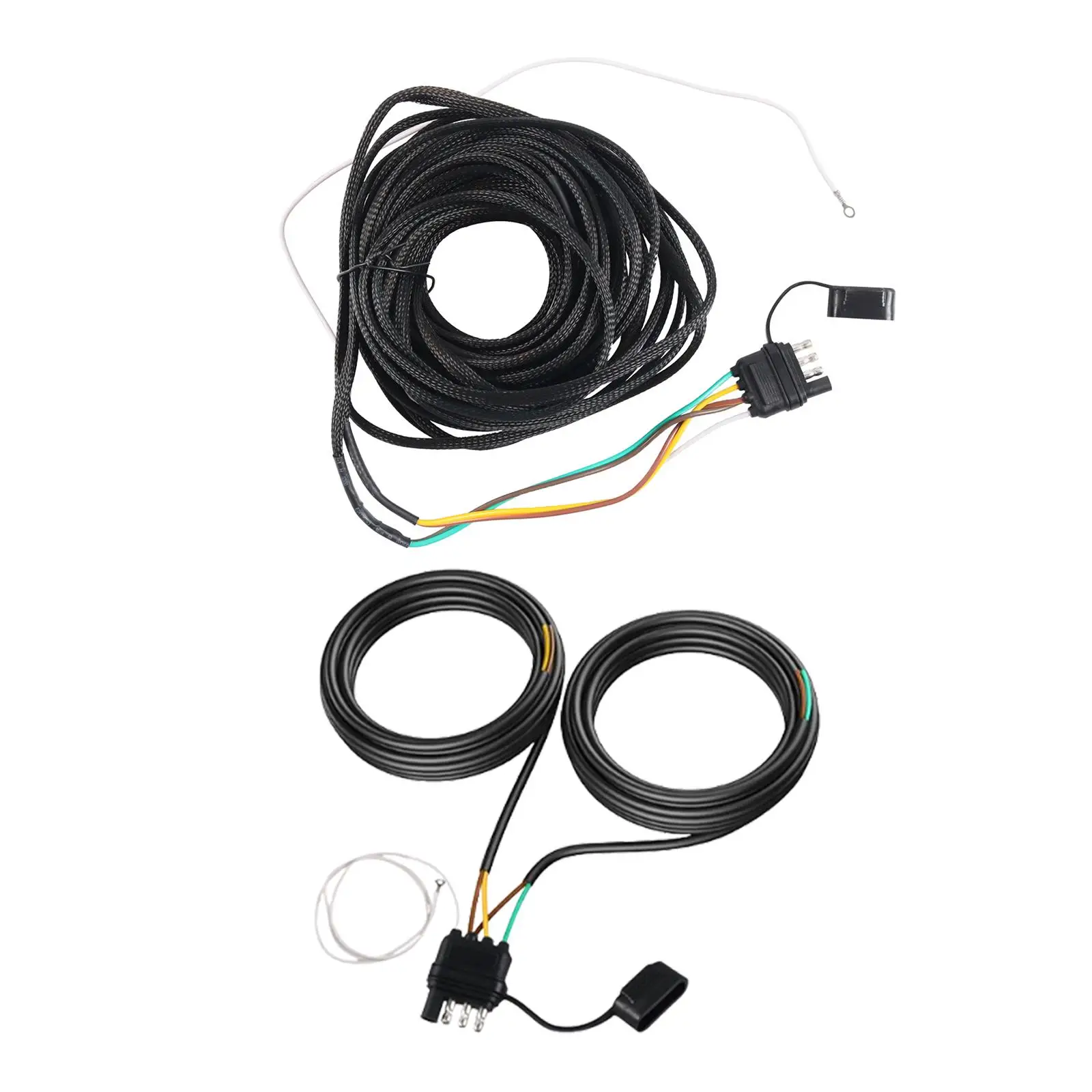 

Trailer Wiring Harness 26ft for Rewiring Taillights High Performance Light Harness Kit Trailer Light Connector Plug for