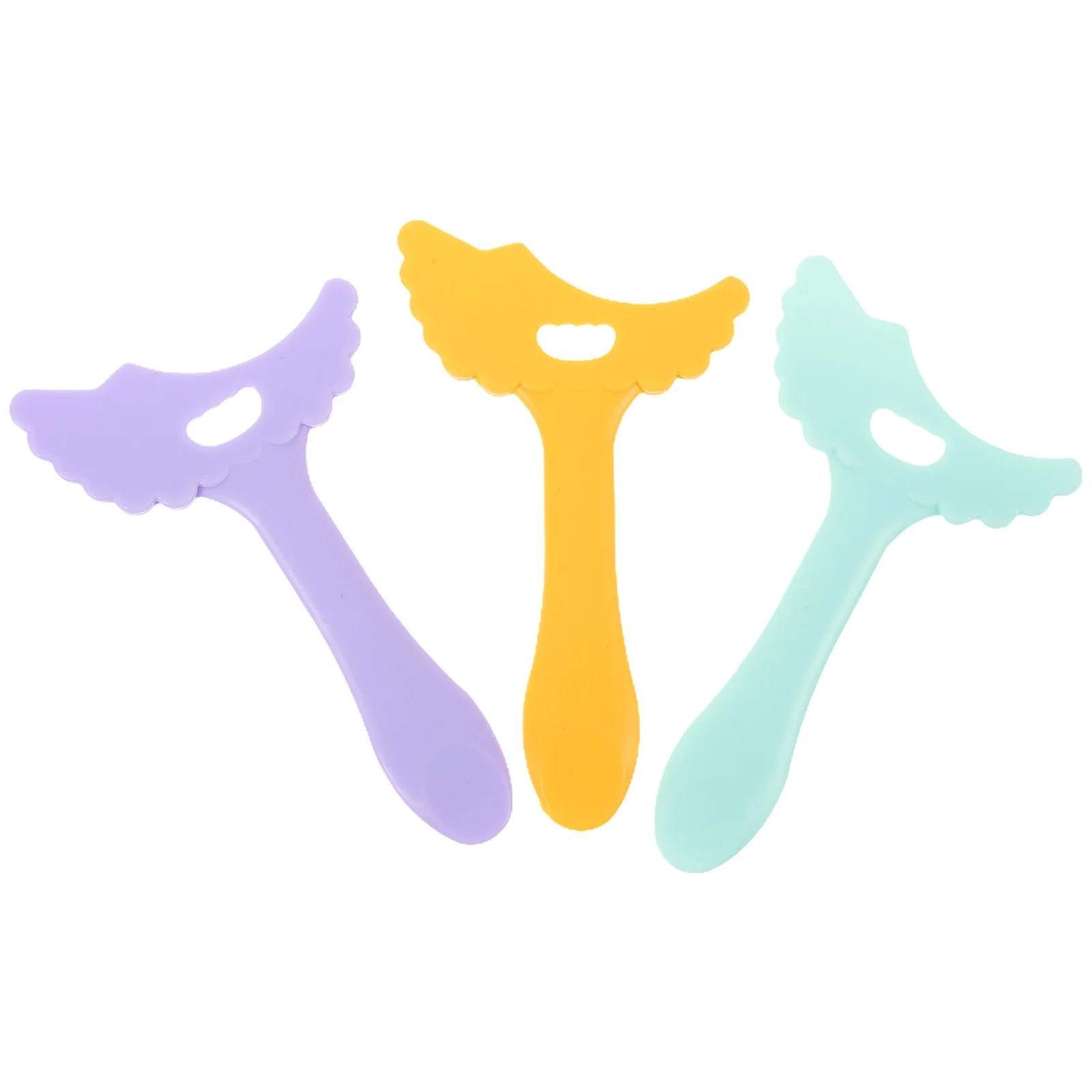 3 قطعة قابلة لإعادة الاستخدام سيليكون كحل المعونة أداة متعددة الوظائف ماكياج العين الإستنسل قضيب دليل للنساء كحل أداة