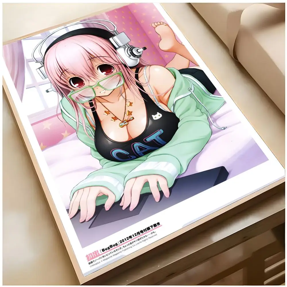 Niedlicher Anime-Charakter S-Super Sonico Poster Superior Home Space Pub Indoor Dekorative Kunst & Wohndekoration – Detail 19