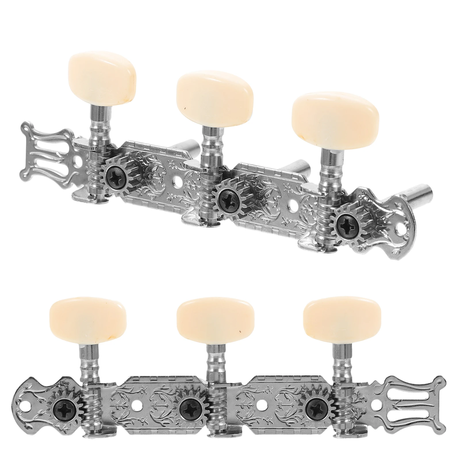 

2pcs Guitar Tuning Pegs Metal Resin Strong Classical Folk Guitar Accessories Alignment String Pegs Left Right Handed Winding