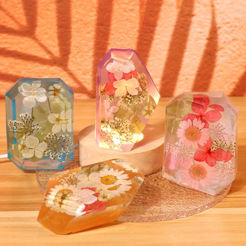 Moldes resina torre cristal piedra diamante para molde jabón cristal flor epoxi resina