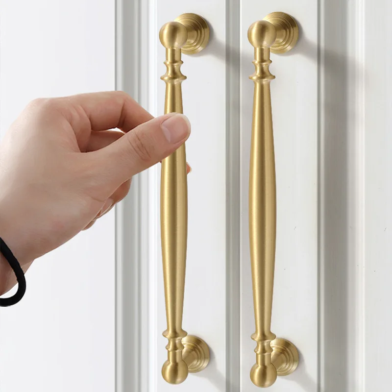 Round Ball Knobs for Kitchen Cupboard Furniture Hardware Modern Brass Cabinet Handles Elegant Bedroom Wardrobe Pulls Door Handle