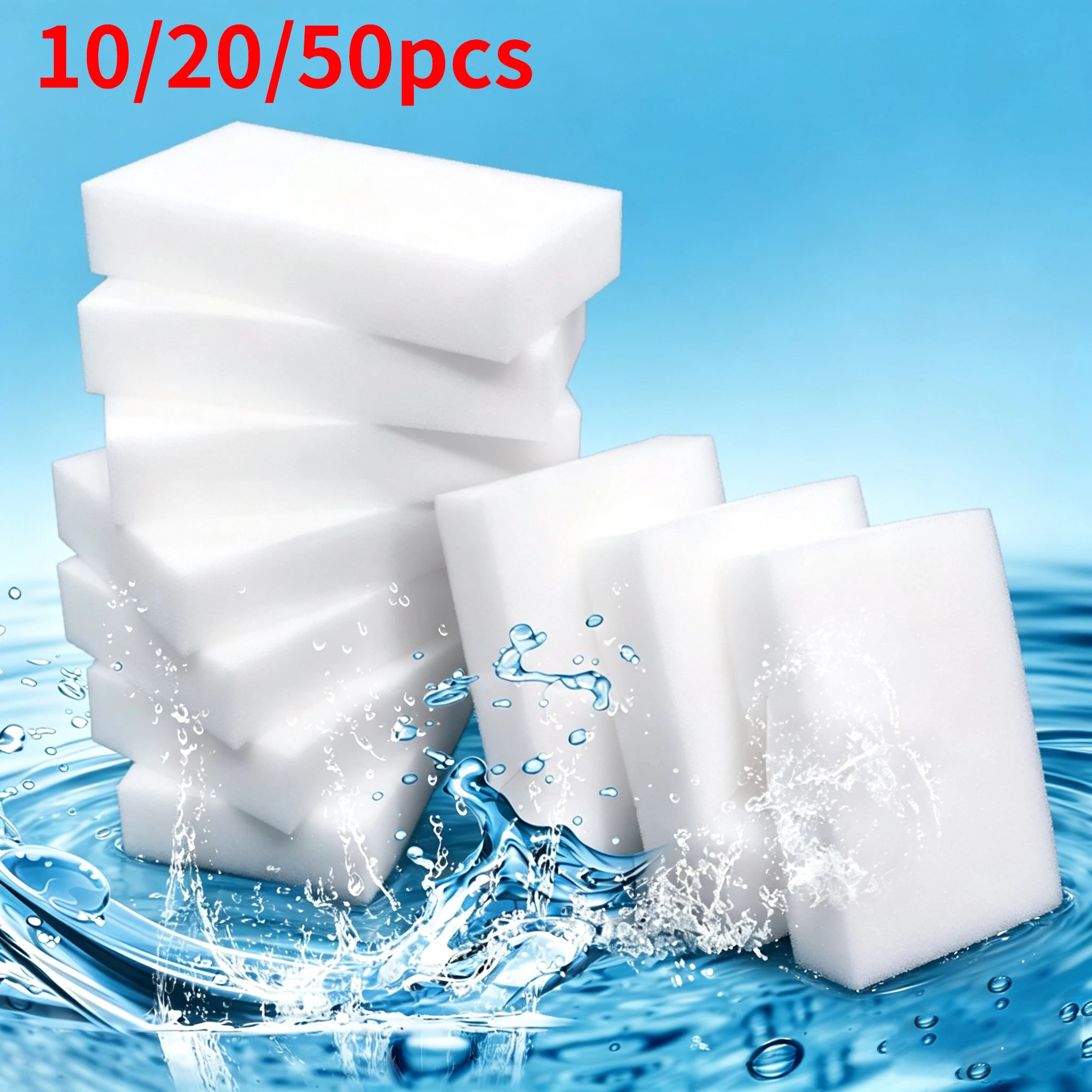 10/20/50pcs/lot Kitchen home duster wipes Sponge Magic Sponge Eraser Melamine Cleaner Microfiber Dish Cleaning sponge 10*6*2cm