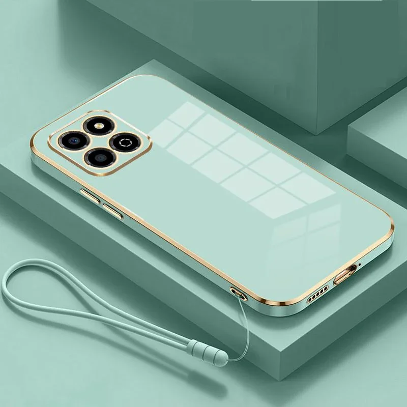 For Honor X8a Case Honor X6A Phone Case Honor X6B X6 X8 X8 5G X8B X9 X9A X9B X7B X6S X6 X5 X7 Luxury Plating Silicone Back Cover