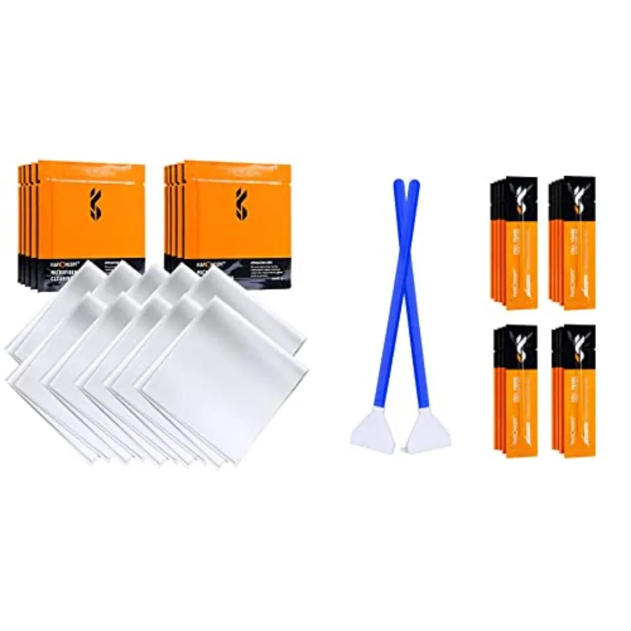 

10Pcs Microfiber Cloths and 20 Pcs Full-Frame Sensors Cleaning Swabs