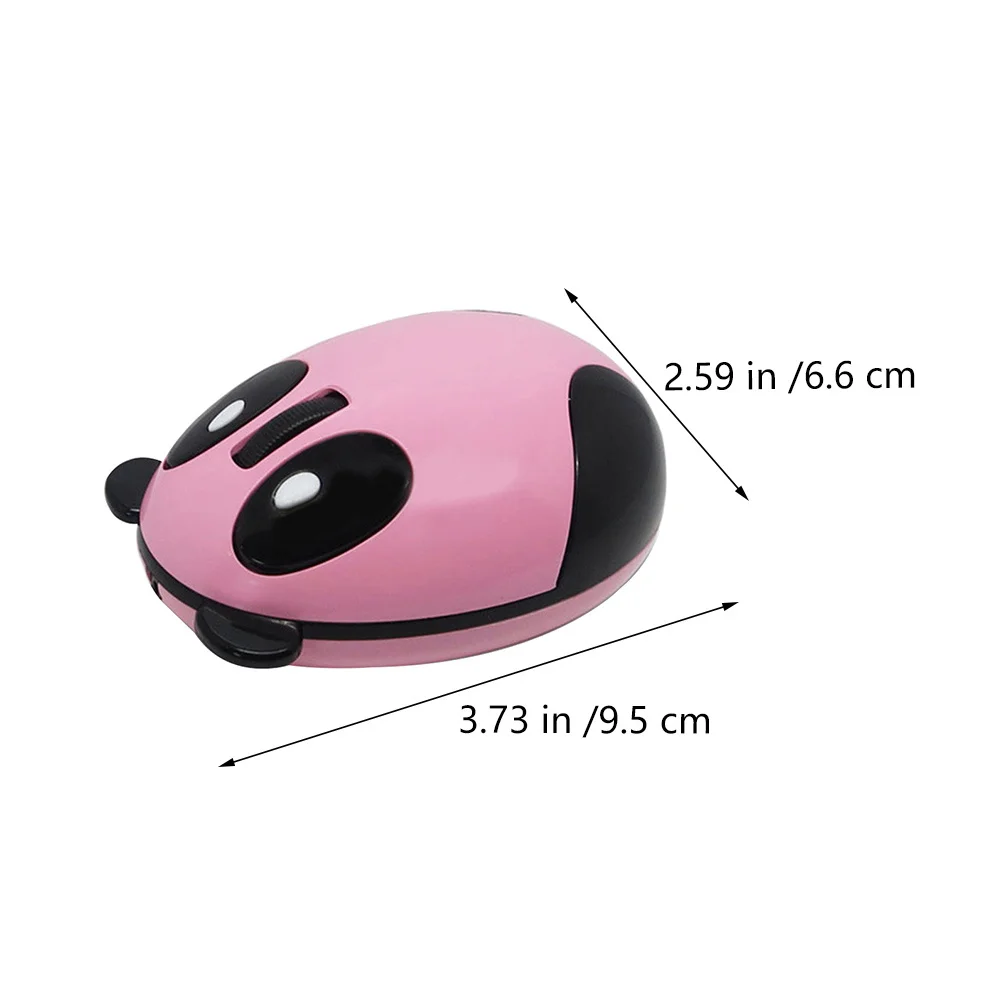 1Pcs Wireless Panda Mouse Cute Ergonomic Design Office Home USB Silent Gaming Cartoon Lightweight Practical Mouse