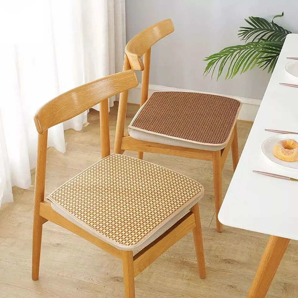 Wear-resistant Breathable Chair Cushion Summer Non-slip Rattan Cool Cushion Home/Office Seat Cushion