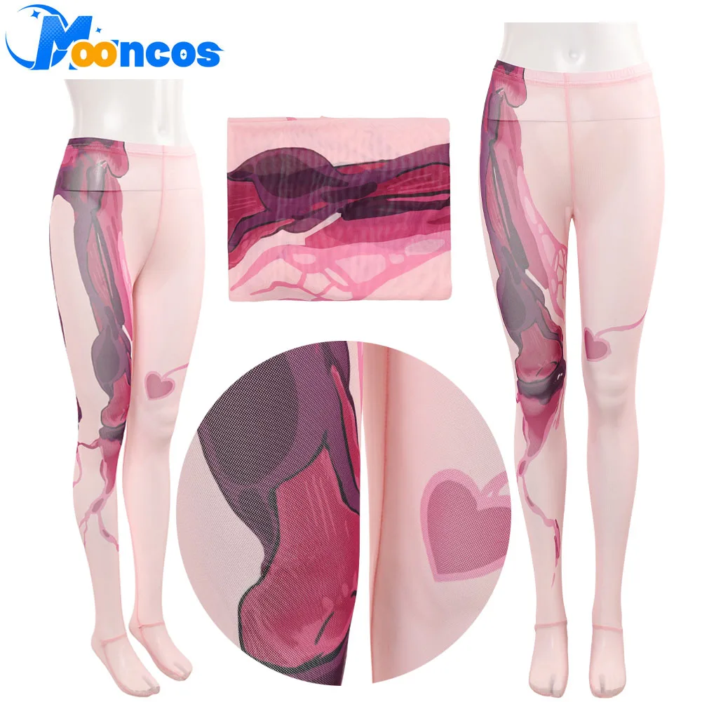 Stage Alien Sua Cosplay Pantyhose Women Stockings Zombie Stage Nude Stretch Mesh Socks Pants Costume Accessories Halloween Props view 2