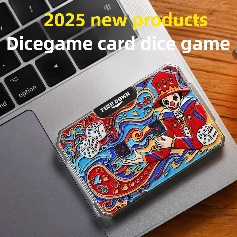 

ADJUDICATION Dice Карточная игра EDC Ручной пресс Металл Эмаль Картина Ремесло Декомпрессионная игрушка