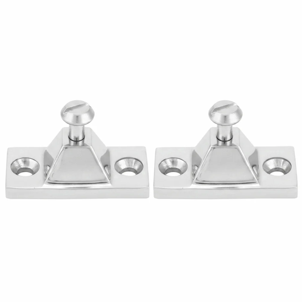 2pcs Durable 55x20mm Deck Hinge Marine Grade Pyramid-Shape Base Marine Hinge Side Mount Hinge For Boat