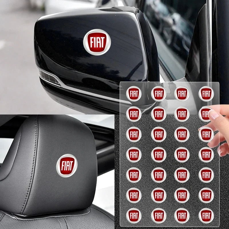 New Car Rearview Mirror Sticker Car Decoration Decal for Fiat Punto Abarth 500 Stilo Ducato Palio Bravo Doblo Car Accessories
