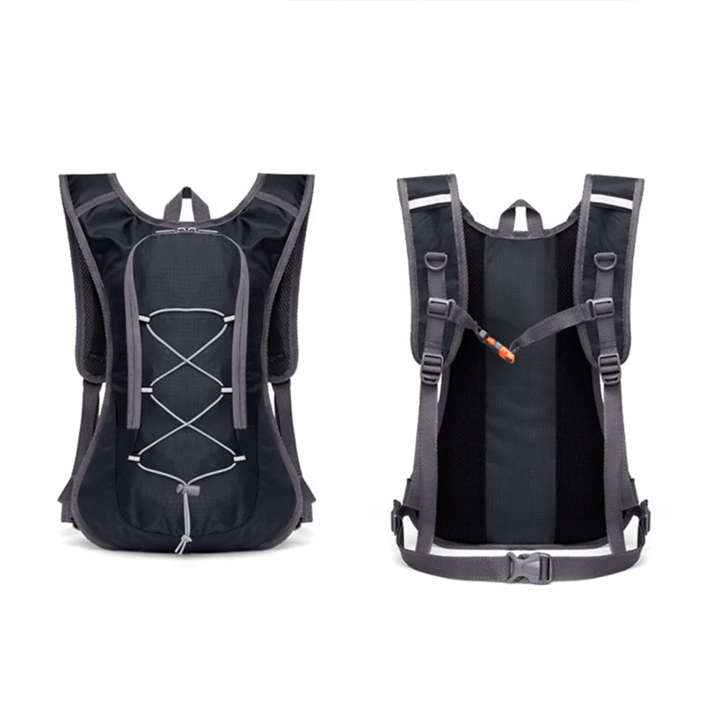 Cross-Country Running Backpack Black Large Capacity Lightweight Men Unisex Sports Travel Hiking Cycling Mountaineering Daypack